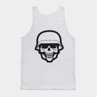 Skull With Helmet Tank Top